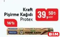 PROTEX KRAFT PİŞİRME KAĞIDI 16'LI fiyat ve kampanya bilgisi
